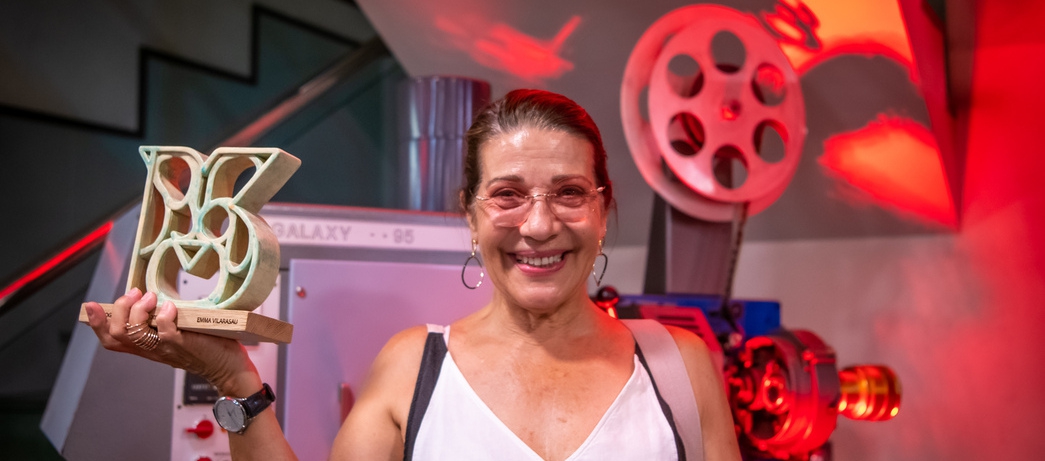 Emma Vilarasau recull el Premi Bogart Vilafranca a la seva trajectòria atorgat per Cineclub Vilafranca